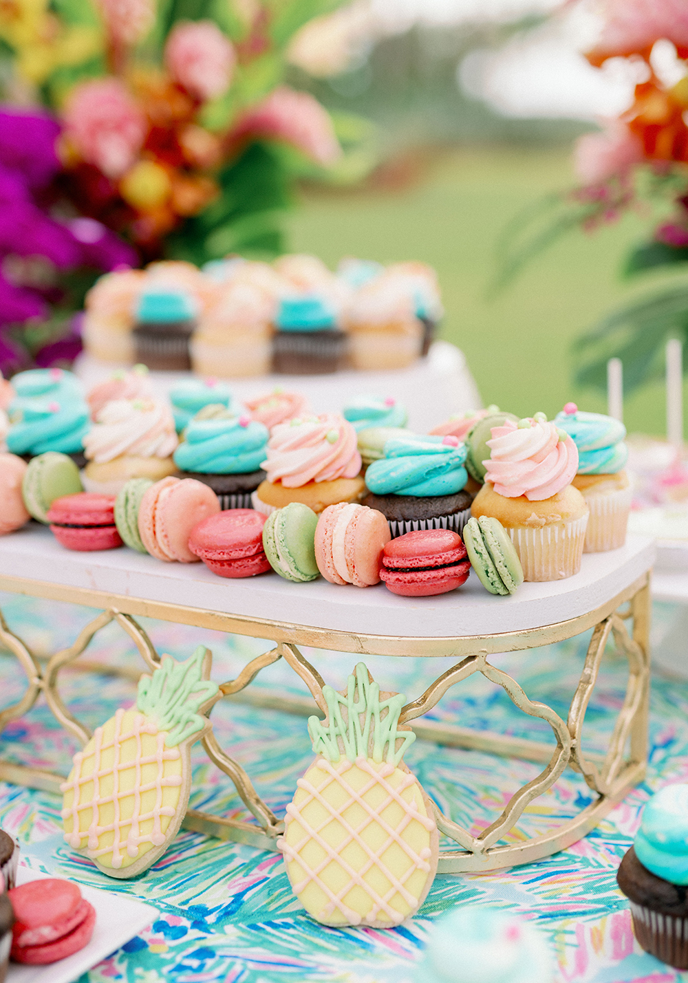 Colorful Lilly Pulitzer Inspired Beach Wedding via TheELD.com