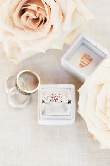 Glamorous Blush & Red Tampa Wedding via TheELD.com