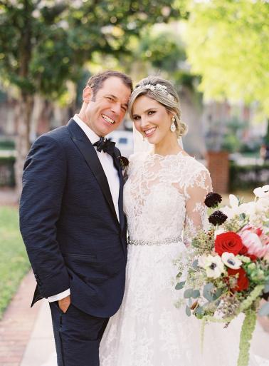 Glamorous Blush & Red Tampa Wedding via TheELD.com