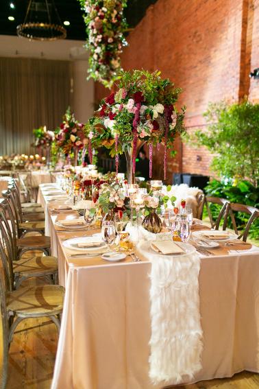 Glamorous Blush & Red Tampa Wedding via TheELD.com