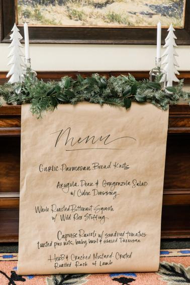 Modern Christmas Wedding Inspiration via TheELD.com