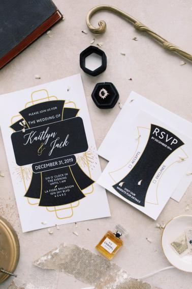 Modern Vintage New Years Eve Wedding Inspiration via TheELD.com