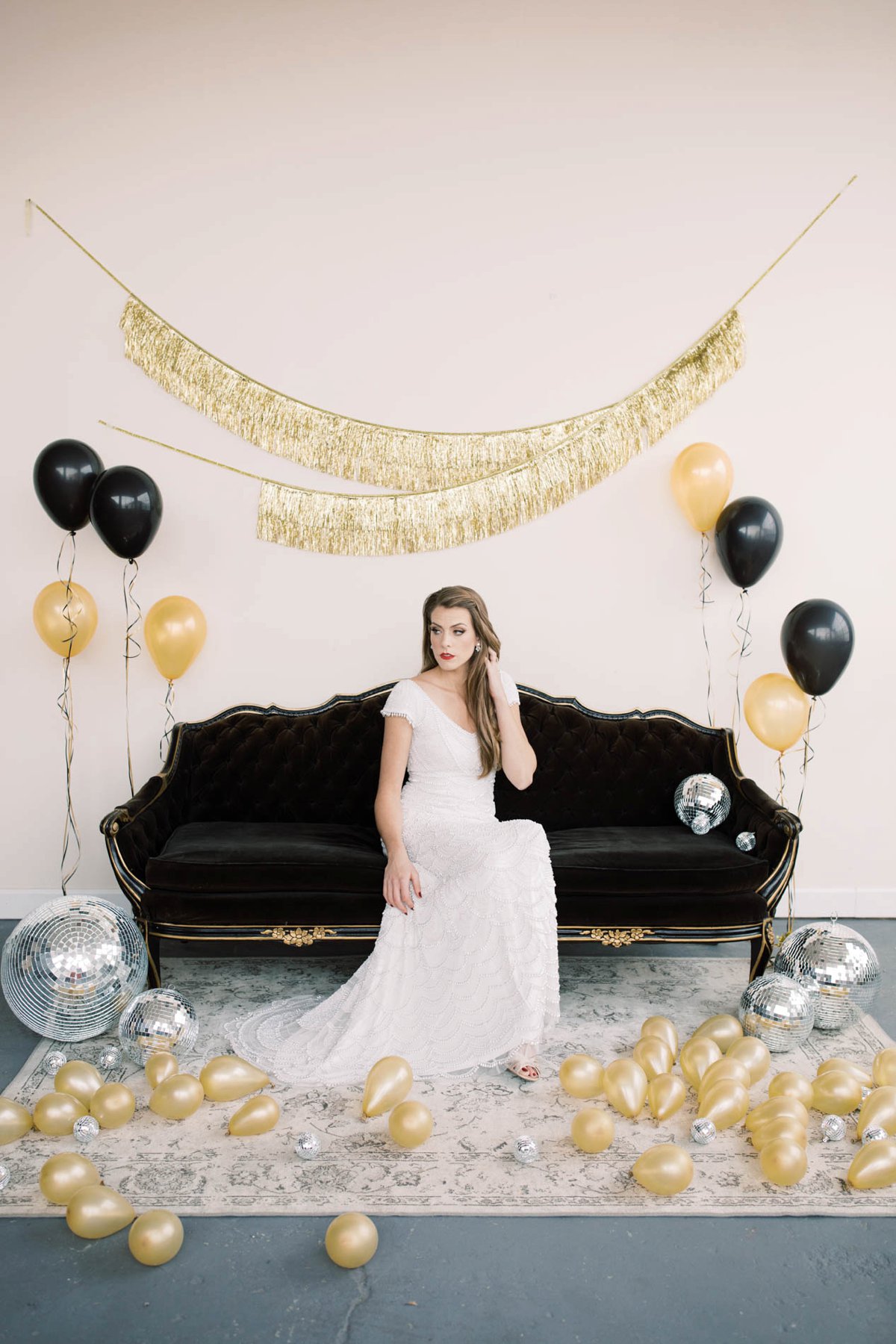 Modern Vintage New Years Eve Wedding Inspiration via TheELD.com