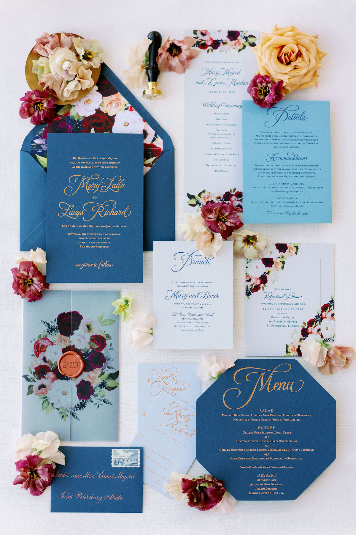 Pantones 2020 Color of the Year Classic Blue Wedding Inspiration via TheELD.com