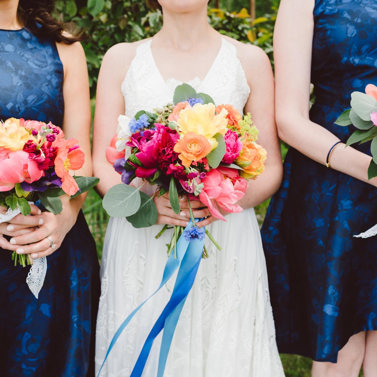 Pantone 2020 Classic Blue Wedding, Bridal Bouquets