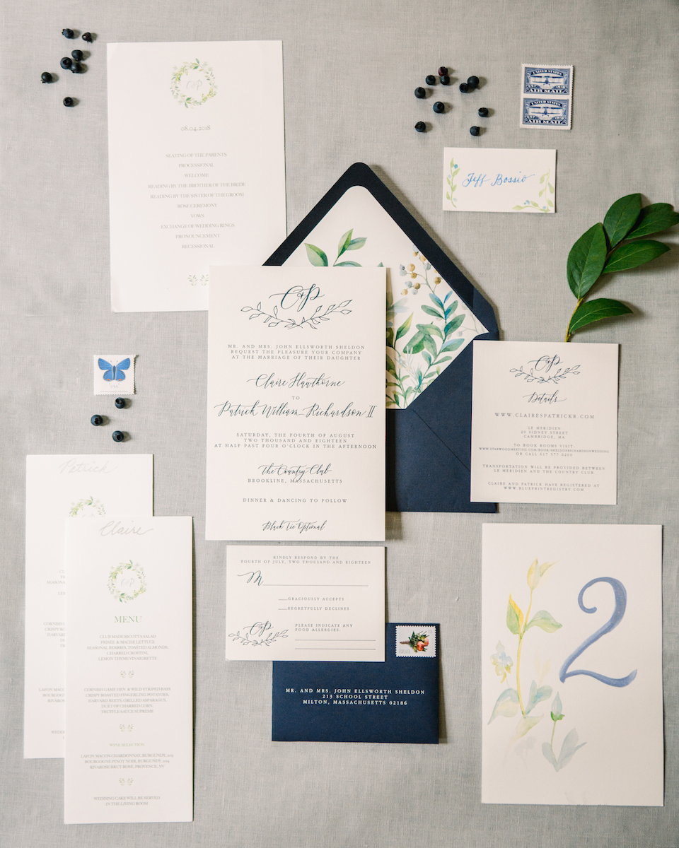 Pantones 2020 Color of the Year Classic Blue Wedding Inspiration via TheELD.com