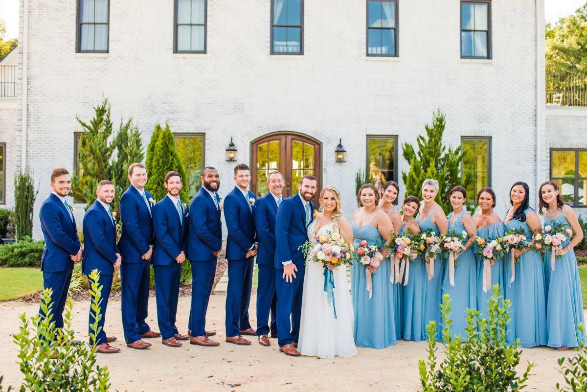 A Colorful Outdoor North Carolina Wedding via TheELD.com