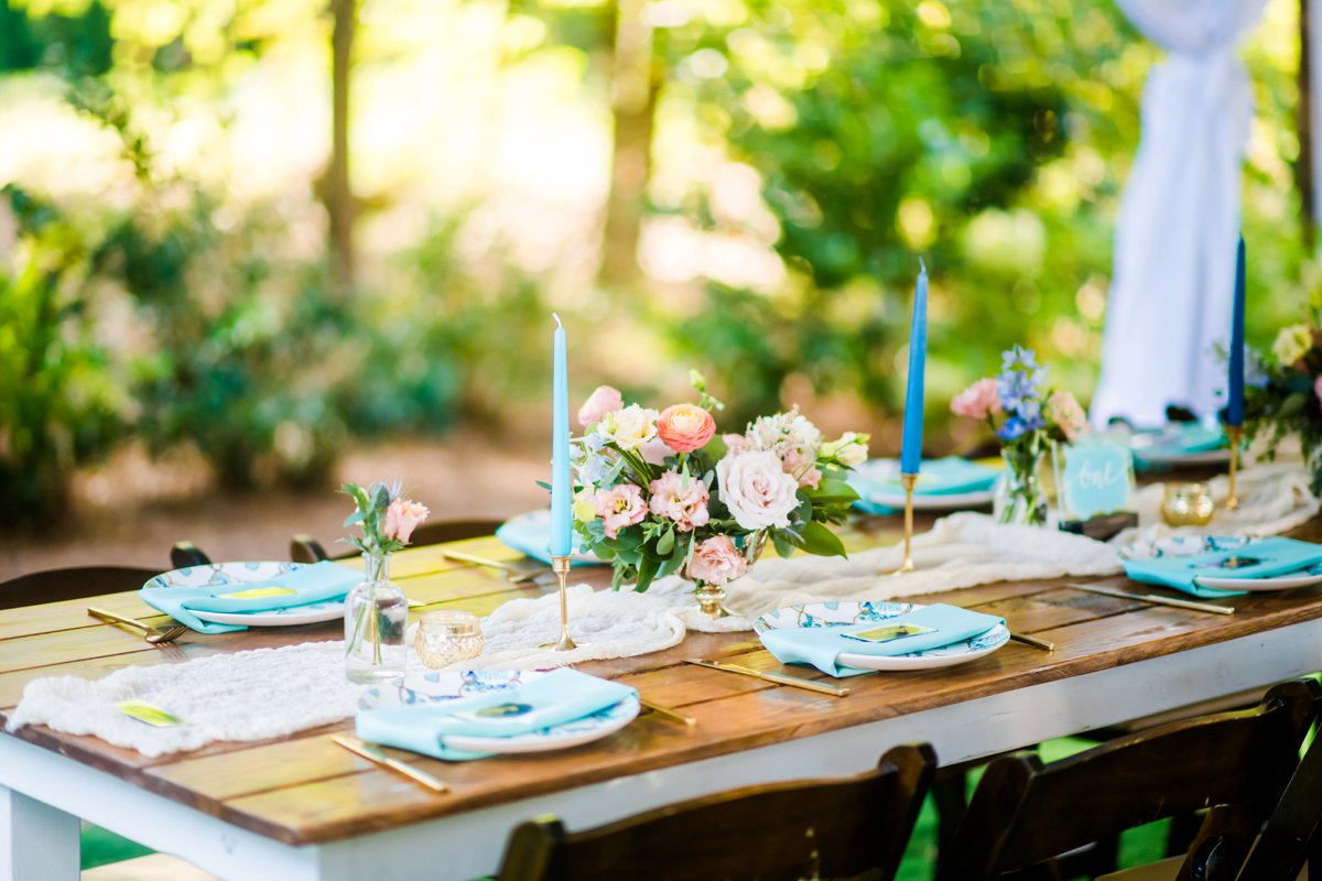 A Colorful Outdoor North Carolina Wedding via TheELD.com