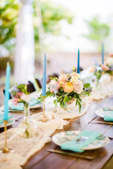 A Colorful Outdoor North Carolina Wedding via TheELD.com