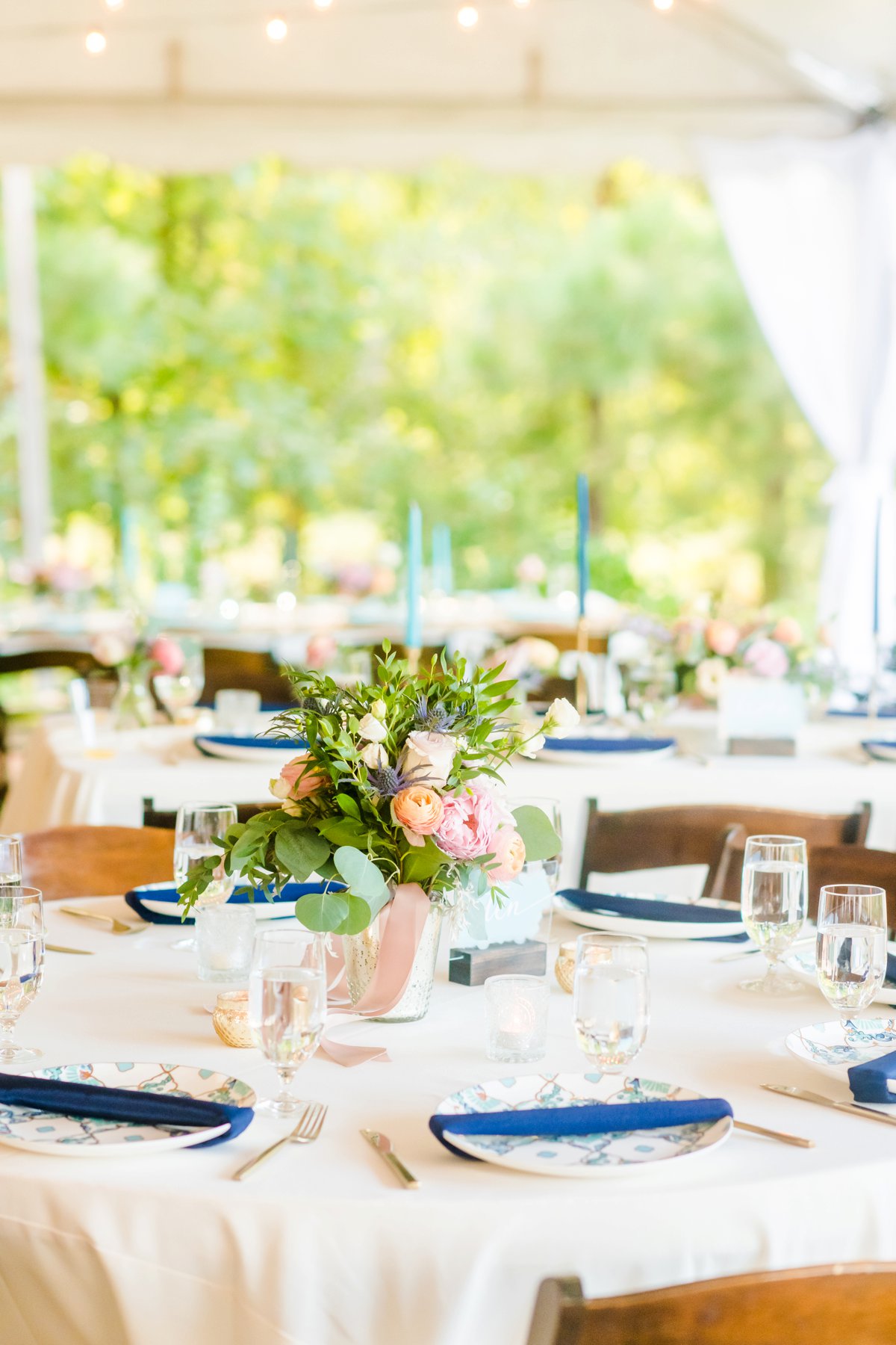 A Colorful Outdoor North Carolina Wedding via TheELD.com