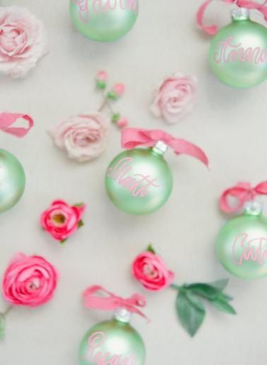 Elegant Pink and Green Wedding Ideas... with a Holiday Twist via TheELD.com