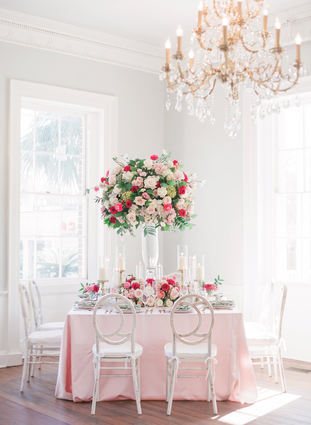 Elegant Pink and Green Wedding Ideas... with a Holiday Twist via TheELD.com