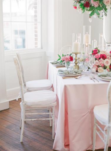 Elegant Pink and Green Wedding Ideas... with a Holiday Twist via TheELD.com