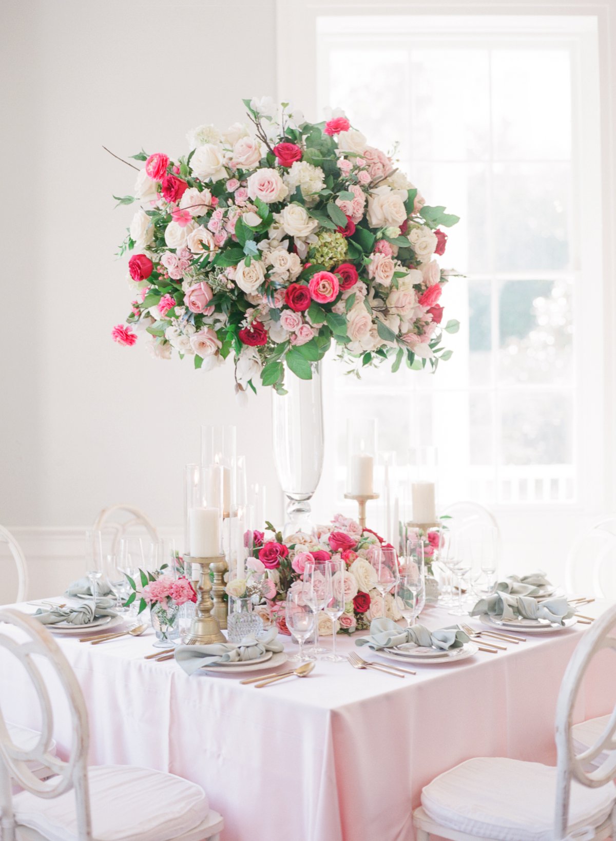 Elegant Pink and Green Wedding Ideas... with a Holiday Twist via TheELD.com