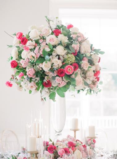 Elegant Pink and Green Wedding Ideas... with a Holiday Twist via TheELD.com