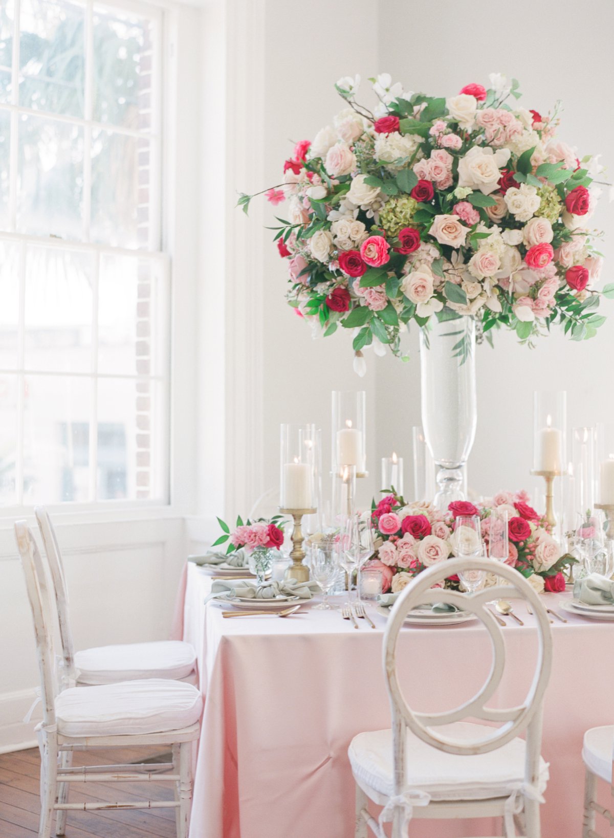 Elegant Pink and Green Wedding Ideas... with a Holiday Twist via TheELD.com