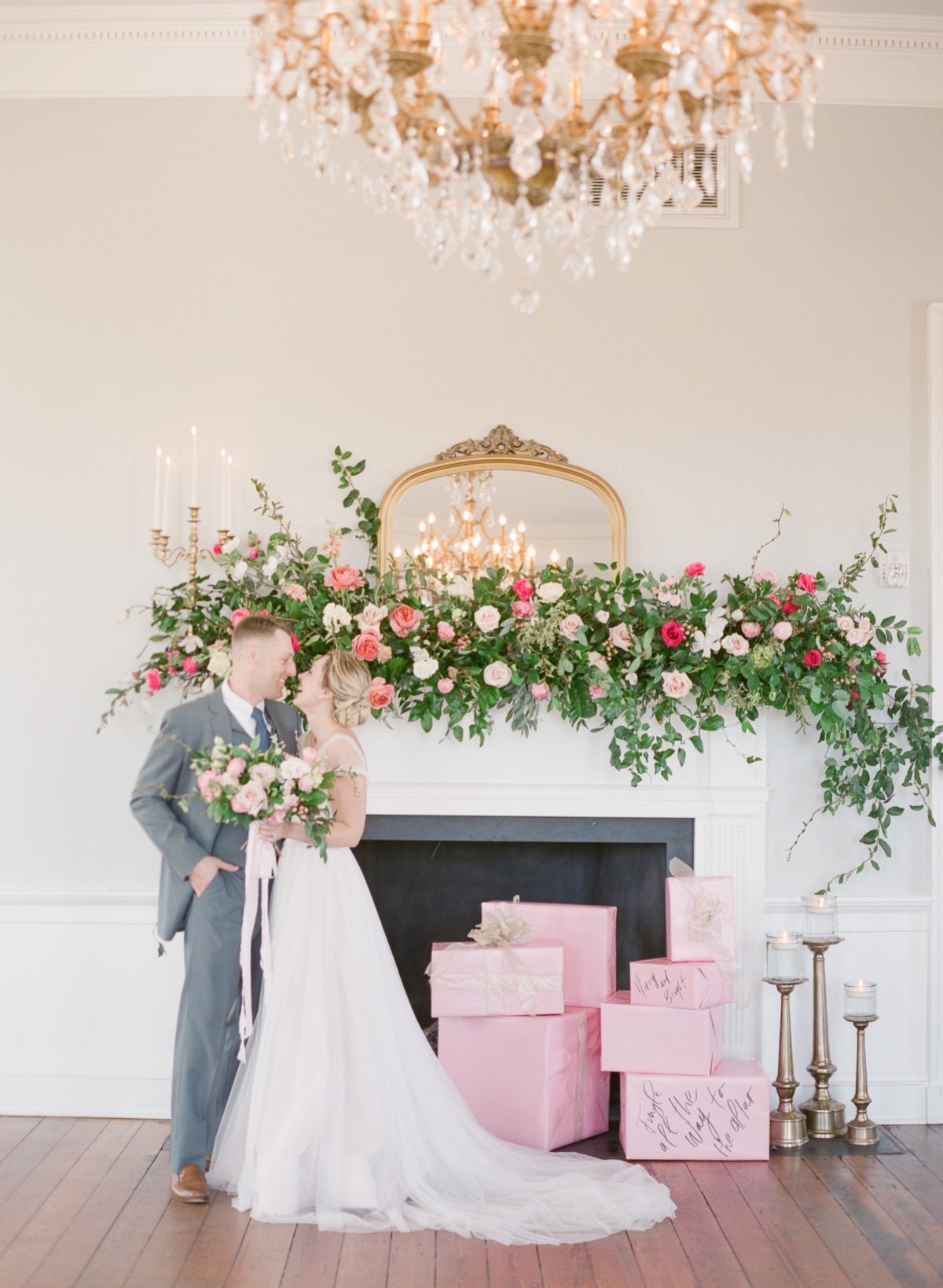 Elegant Pink and Green Wedding Ideas... with a Holiday Twist via TheELD.com