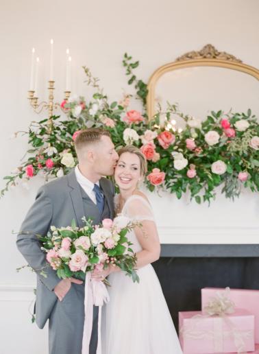 Elegant Pink and Green Wedding Ideas... with a Holiday Twist via TheELD.com