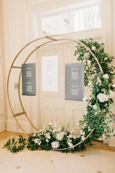 Elegant Black, White & Gold Texas Wedding Inspiration via TheELD.com