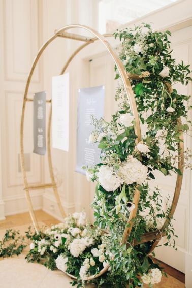 Elegant Black, White & Gold Texas Wedding Inspiration via TheELD.com