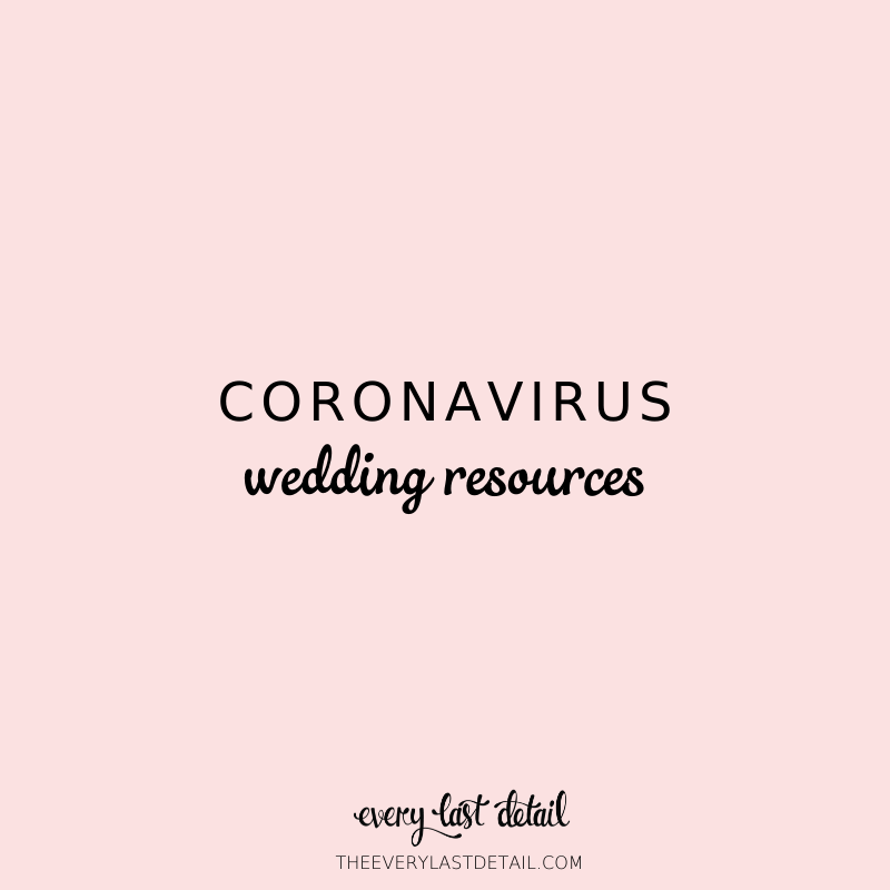 Coronavirus Wedding Resources via TheELD.com