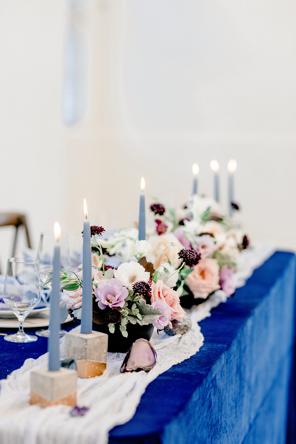 Whimsical Blue Celestial Wedding Ideas via TheELD.com