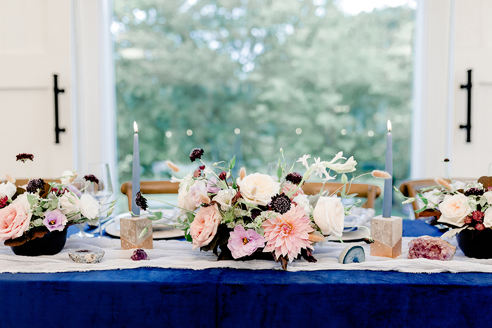 Whimsical Blue Celestial Wedding Ideas via TheELD.com