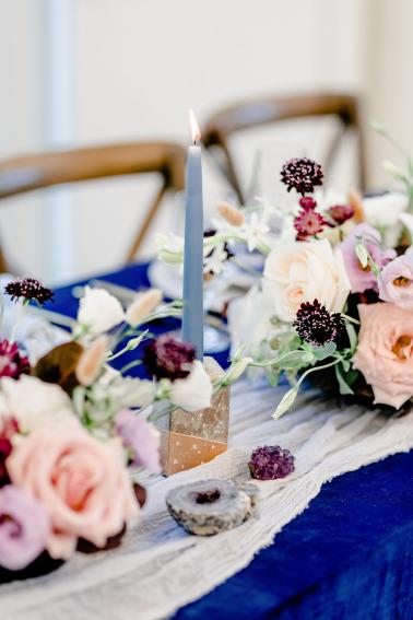 Whimsical Blue Celestial Wedding Ideas via TheELD.com