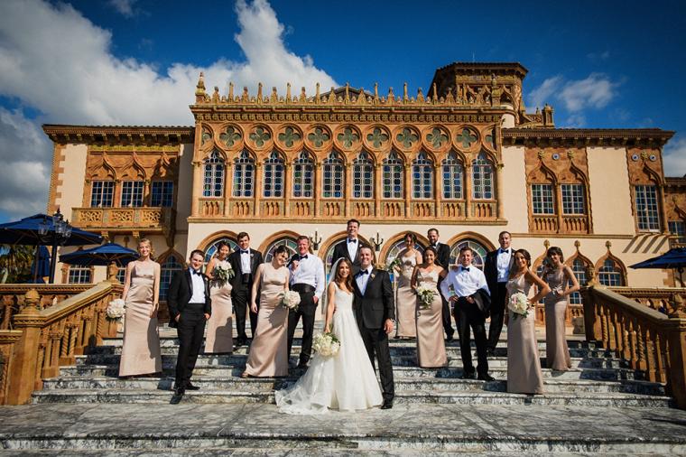 Classic Blush Ringling Wedding via TheELD.com