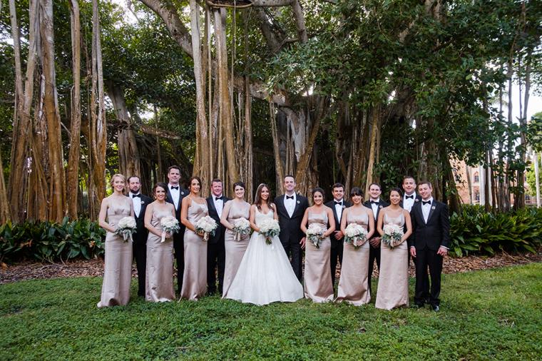 Classic Blush Ringling Wedding via TheELD.com