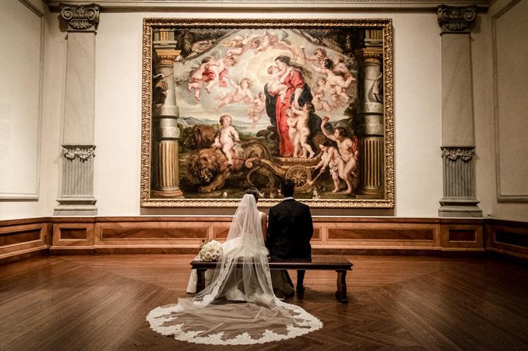 Classic Blush Ringling Wedding via TheELD.com