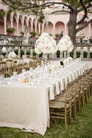 Classic Blush Ringling Wedding via TheELD.com