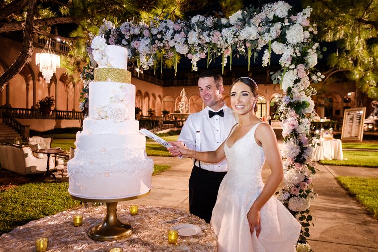 Classic Blush Ringling Wedding via TheELD.com