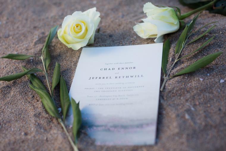 Intimate Oceanside Long Beach Wedding via TheELD.com