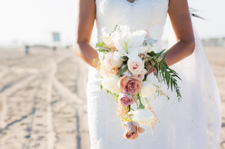 Intimate Oceanside Long Beach Wedding via TheELD.com