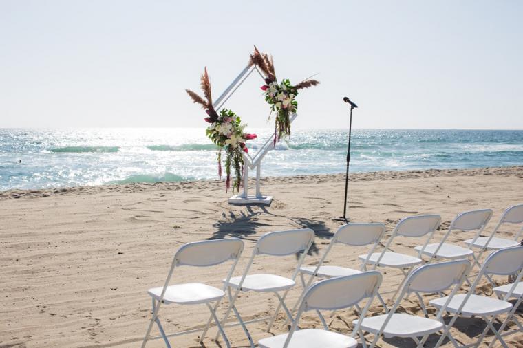 Intimate Oceanside Long Beach Wedding via TheELD.com