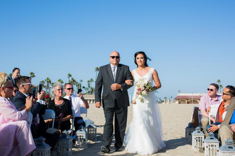 Intimate Oceanside Long Beach Wedding via TheELD.com