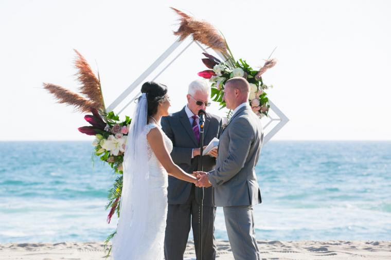 Intimate Oceanside Long Beach Wedding via TheELD.com