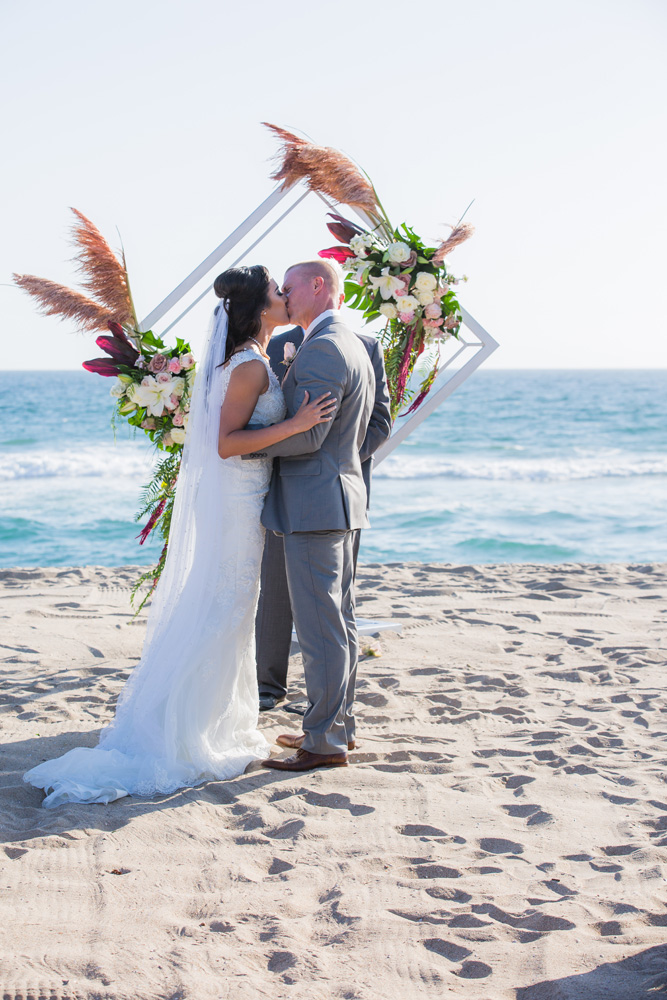 Intimate Oceanside Long Beach Wedding via TheELD.com