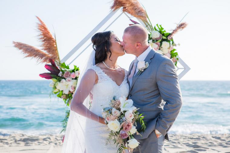 Intimate Oceanside Long Beach Wedding via TheELD.com