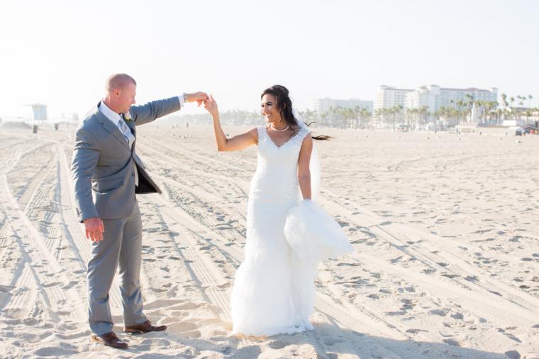 Intimate Oceanside Long Beach Wedding via TheELD.com