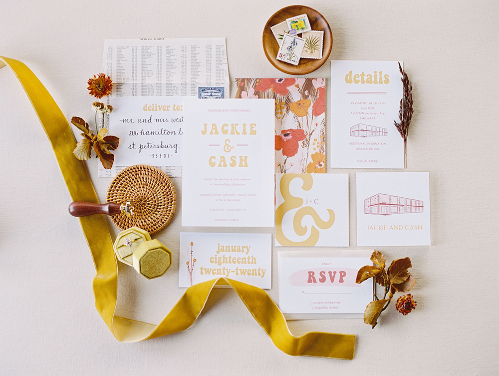 Chic 70s Retro Wedding Ideas via TheELD.com