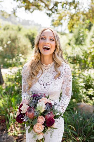 An Intimate Boho Botanical Garden Wedding via TheELD.com