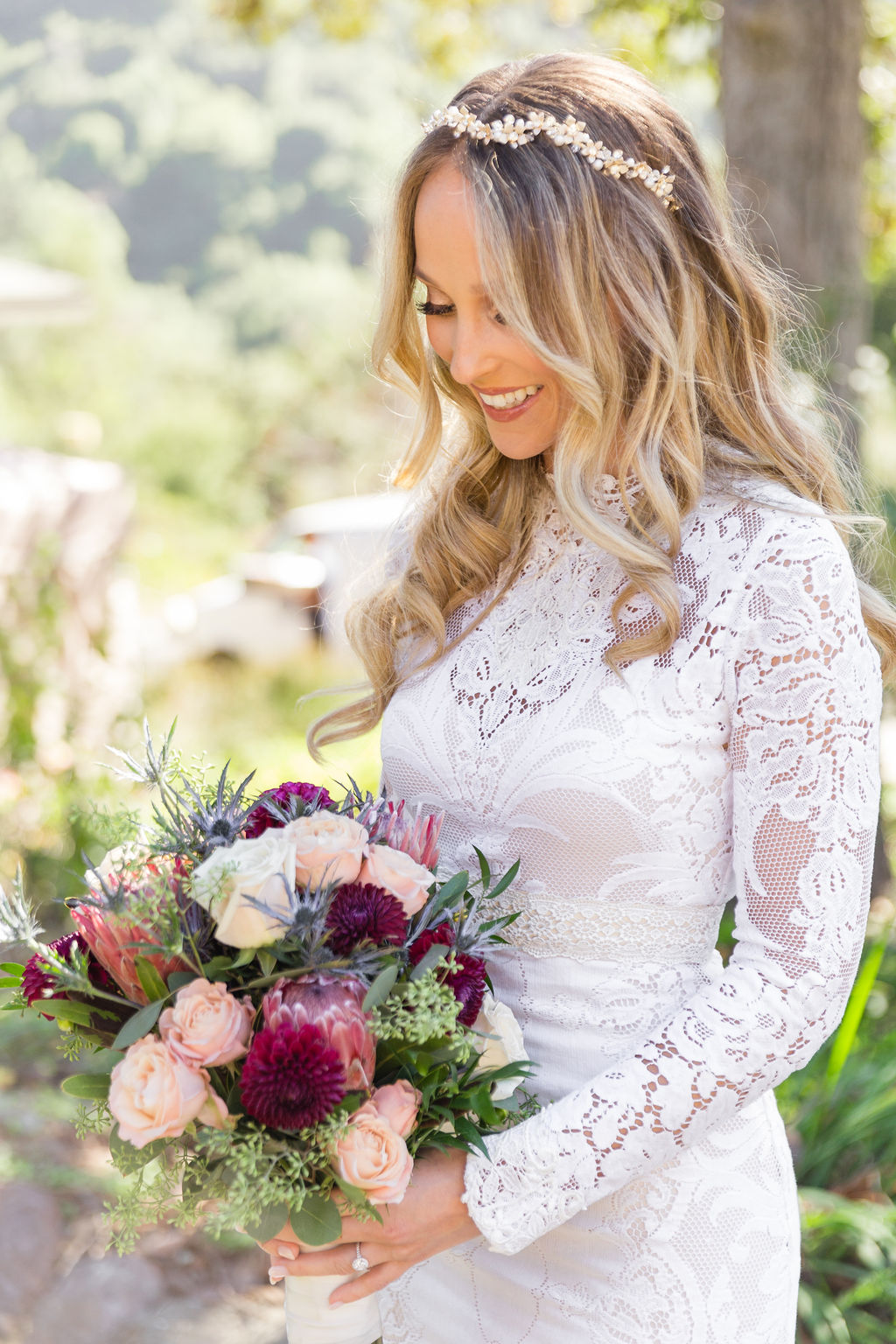 An Intimate Boho Botanical Garden Wedding via TheELD.com