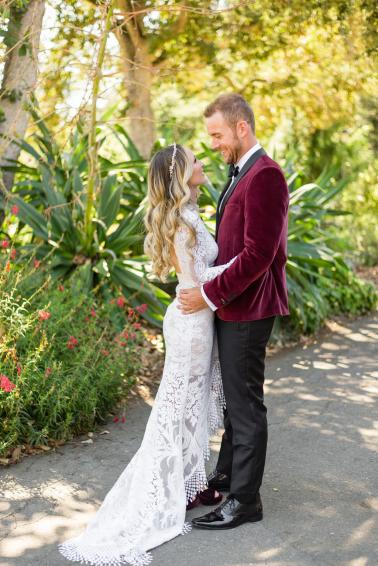 An Intimate Boho Botanical Garden Wedding via TheELD.com