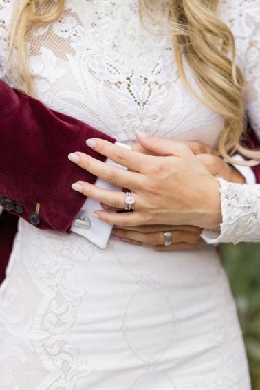 An Intimate Boho Botanical Garden Wedding via TheELD.com