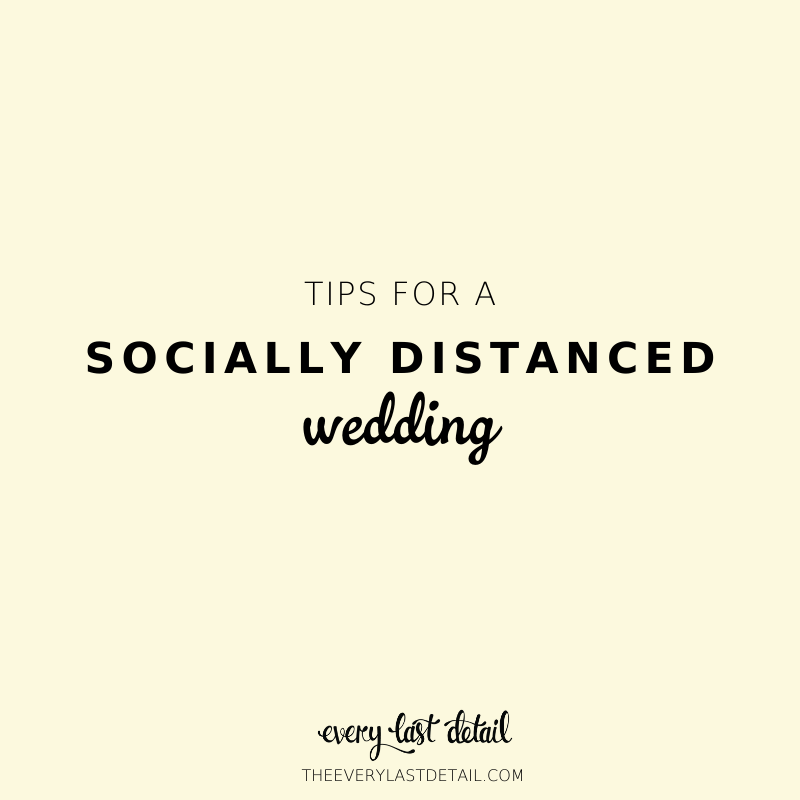 Tips for a Socially Distanced Wedding via TheELD.com