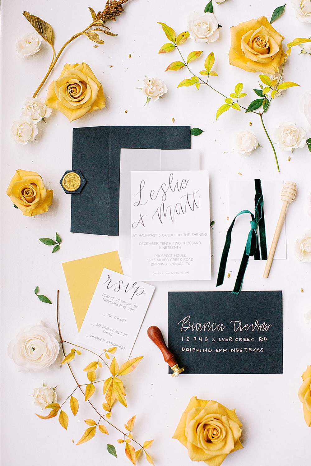 Fresh Modern Yellow and Green Wedding Ideas via TheELD.com