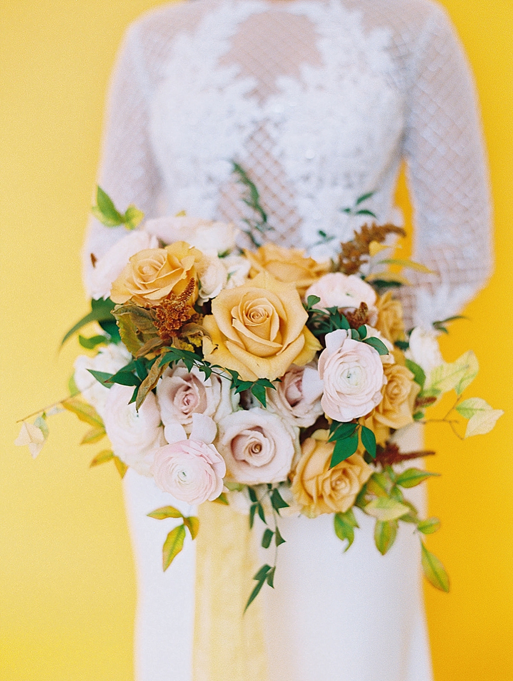 Fresh Modern Yellow and Green Wedding Ideas via TheELD.com