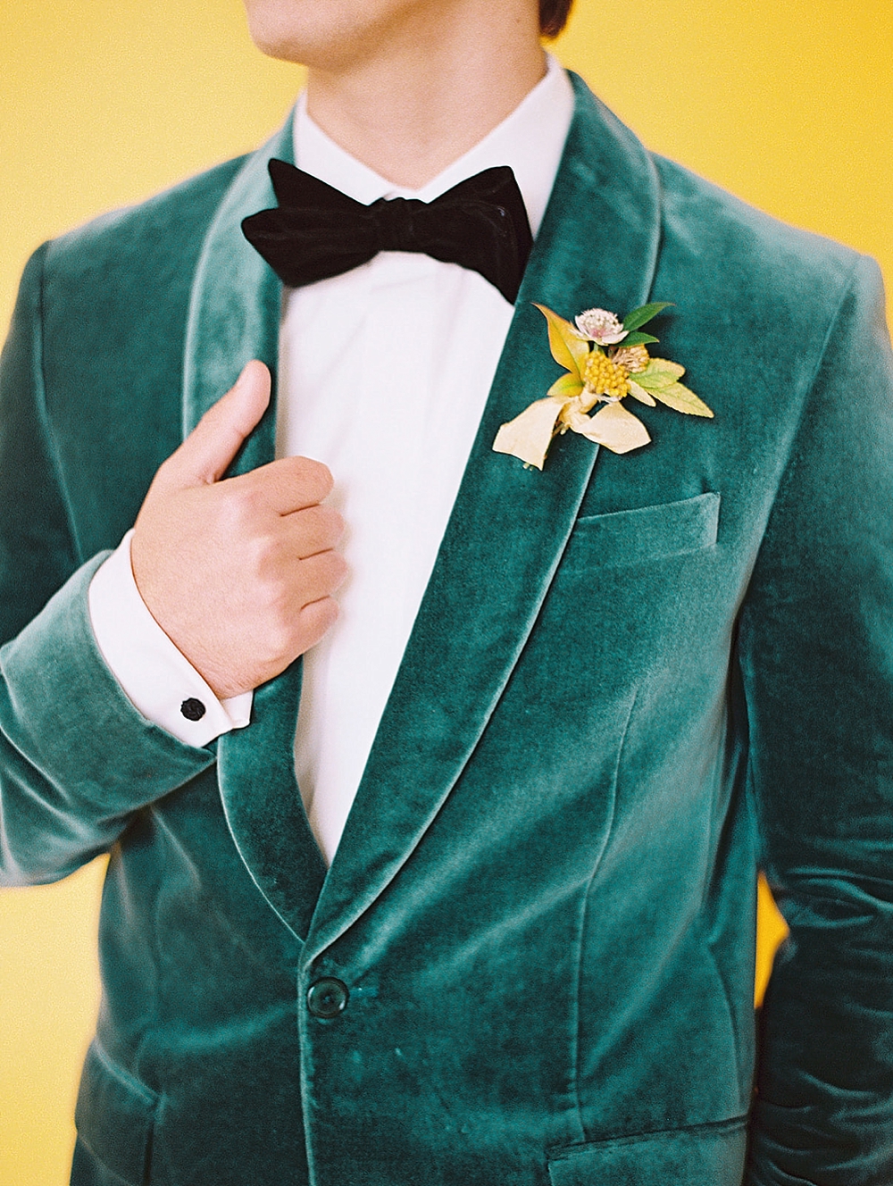 Fresh Modern Yellow and Green Wedding Ideas via TheELD.com